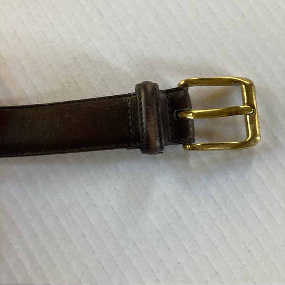 Coach Cowhide / Leather Solid Brass Belt Size 42 - Picture 6 of 13